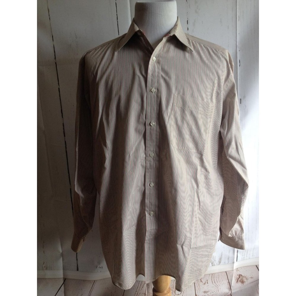 Tommy Hilfiger Dress shirt Mens 16 34 35 striped Vintage 90s‎ y2k Hong Kong
